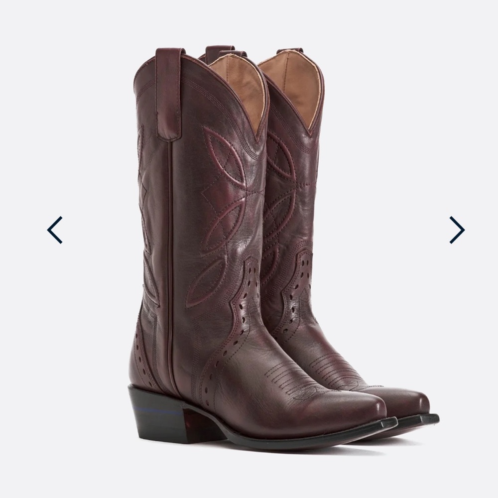 Alvies Rio Grande cowboy boots in Cherry Cola 7.5